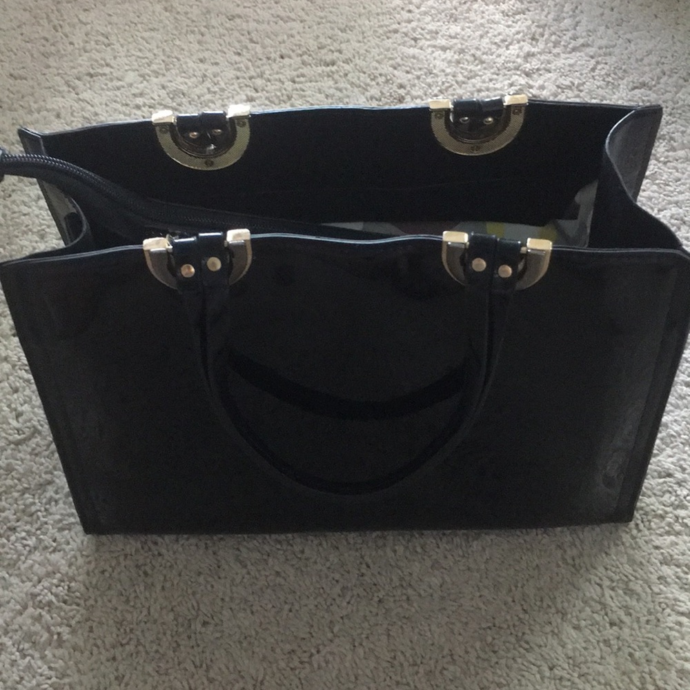 Black Plastic Handbag
